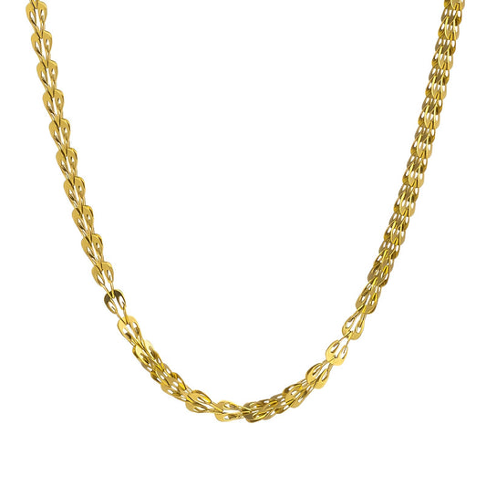 18K gold plated Stainless steel necklace, Intensity - The Best Accessory