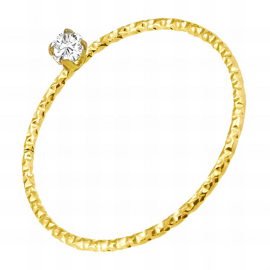 18K gold plated Stainless steel finger ring, Intensity - The Best Accessory
