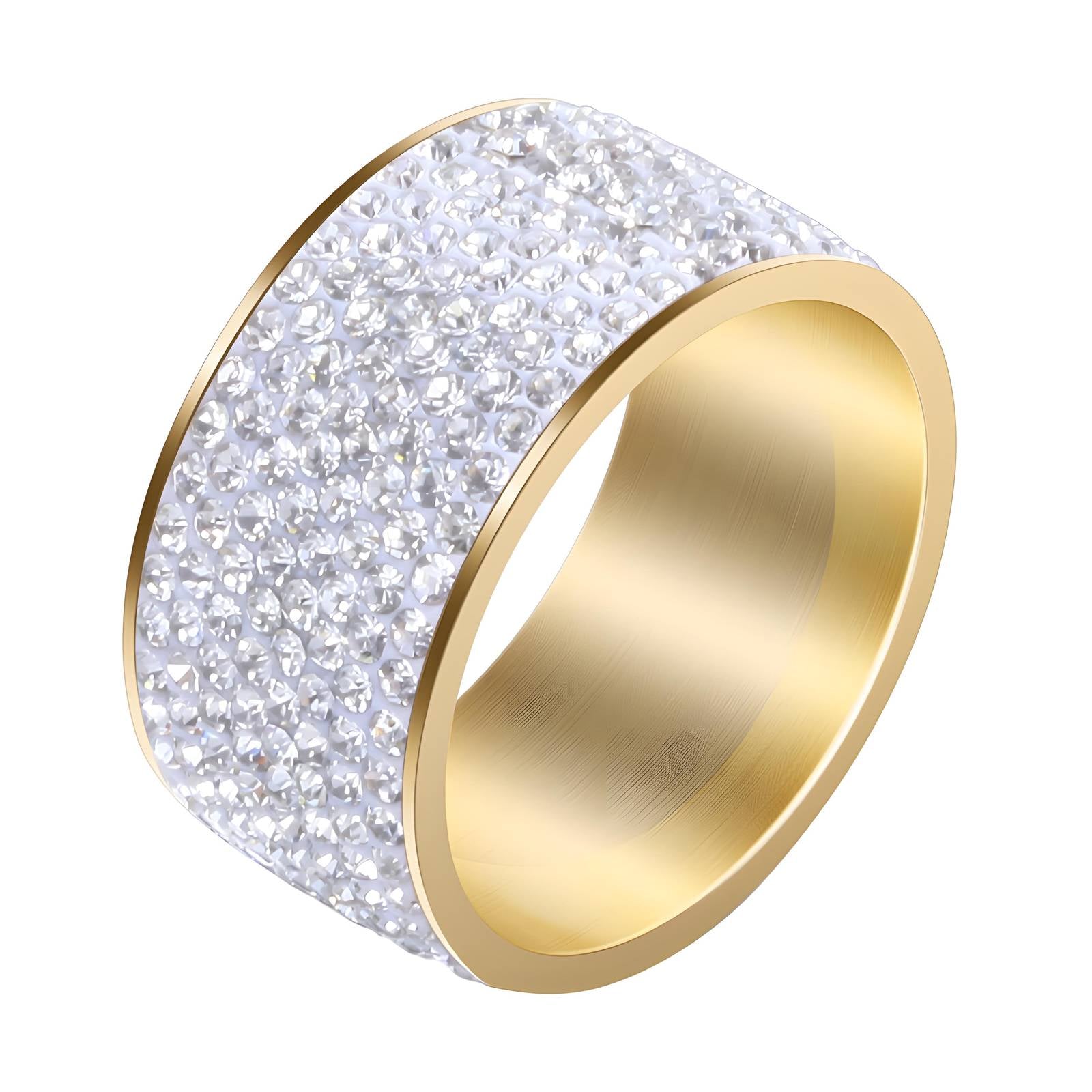 18K gold plated Stainless steel finger ring, Intensity - The Best Accessory