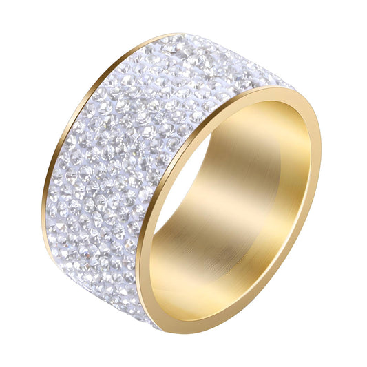 18K gold plated Stainless steel finger ring, Intensity - The Best Accessory