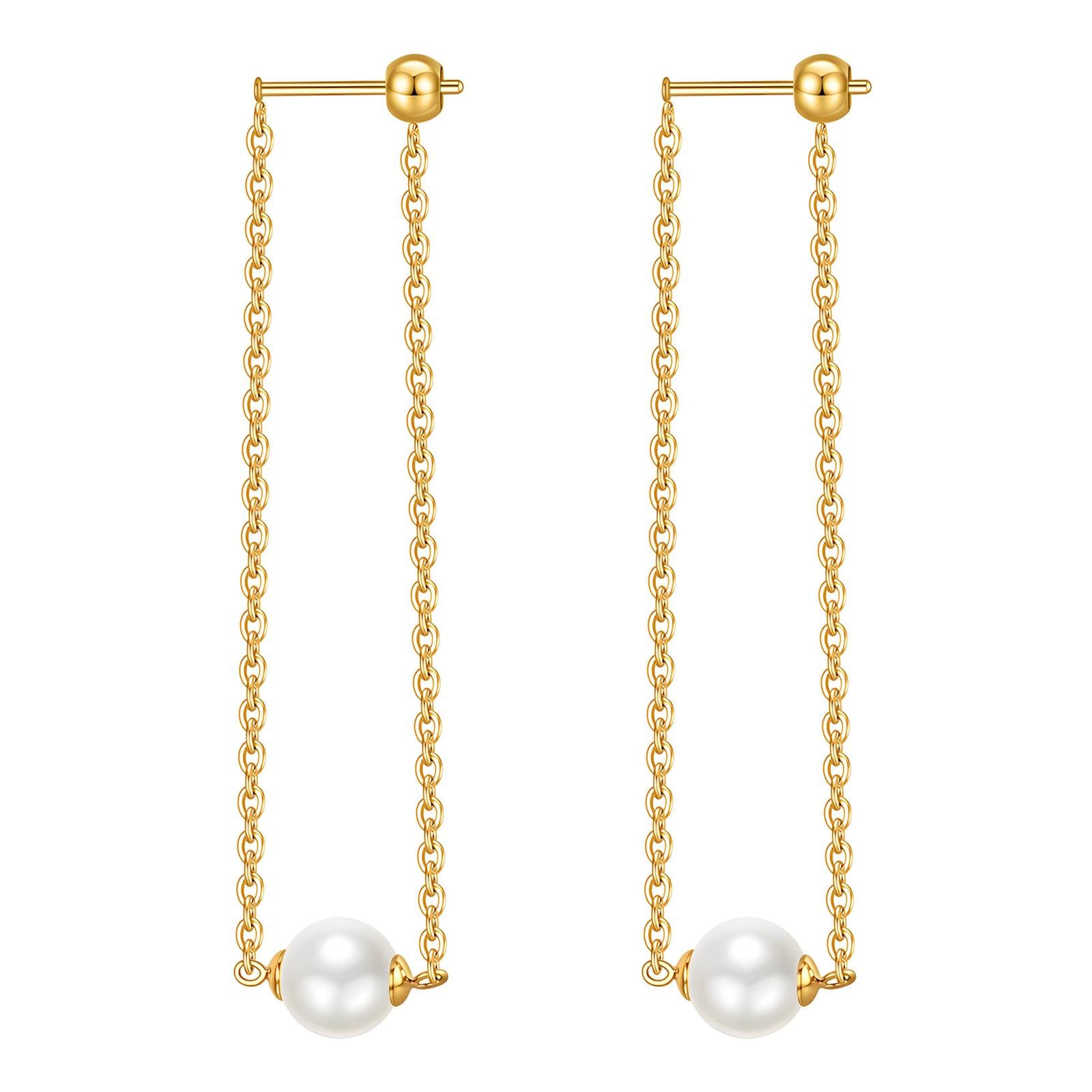 18K Gold Plated Stainless Steel Drop Earrings, Intensity - The Best Accessory