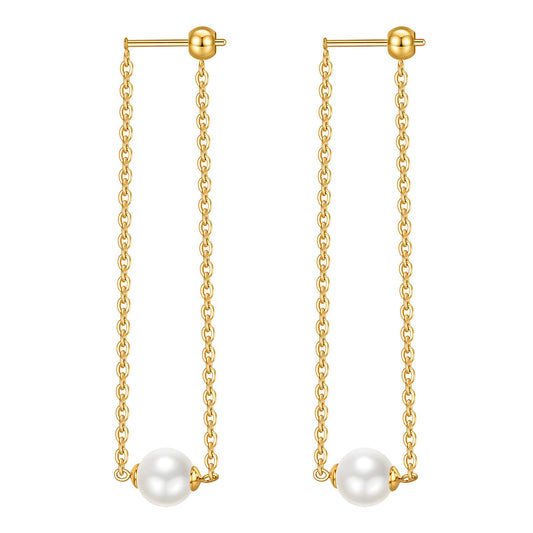 18K Gold Plated Stainless Steel Drop Earrings, Intensity - The Best Accessory