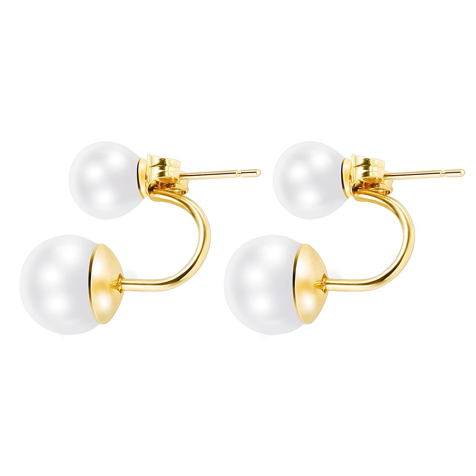 18K Gold Plated Stainless Steel Stud Earrings, Intensity - The Best Accessory