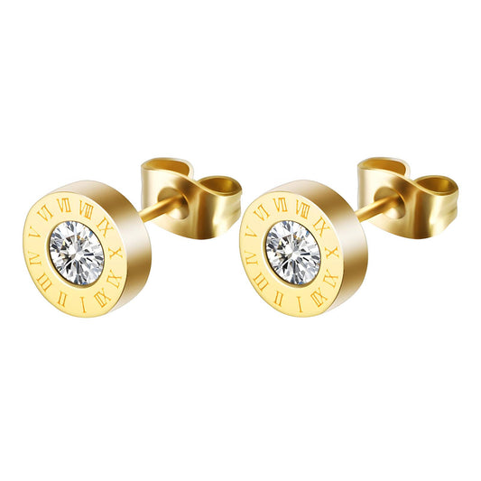 18K gold plated Stainless steel  Inspired earrings, Intensity - The Best Accessory
