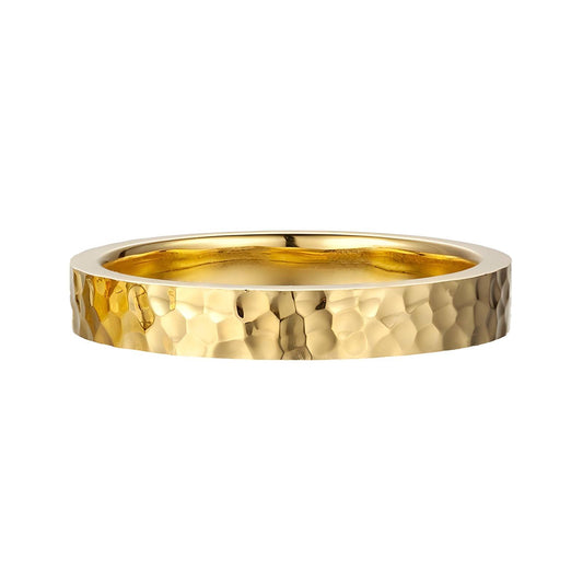 18K gold plated Stainless steel finger ring, Intensity - The Best Accessory