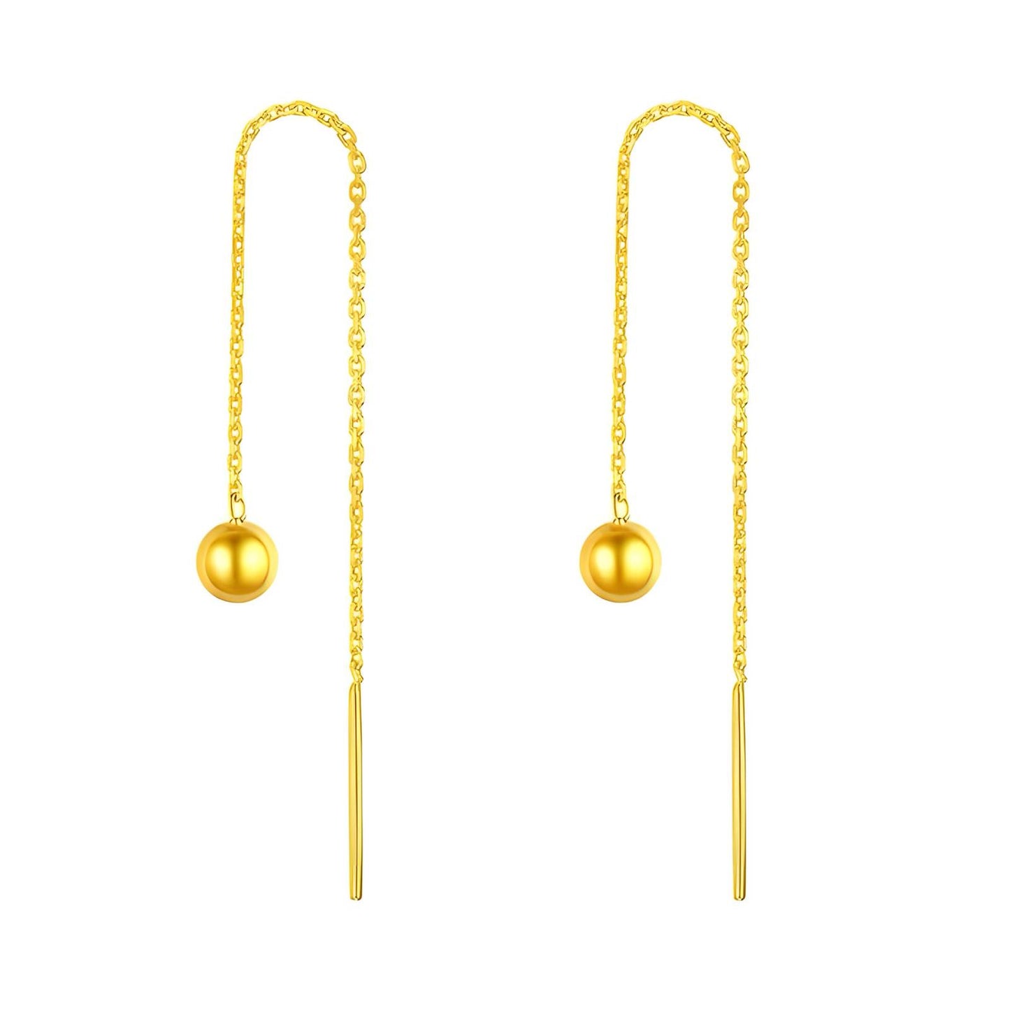 18K Gold Plated Stainless Steel Drop Earrings, Intensity - The Best Accessory