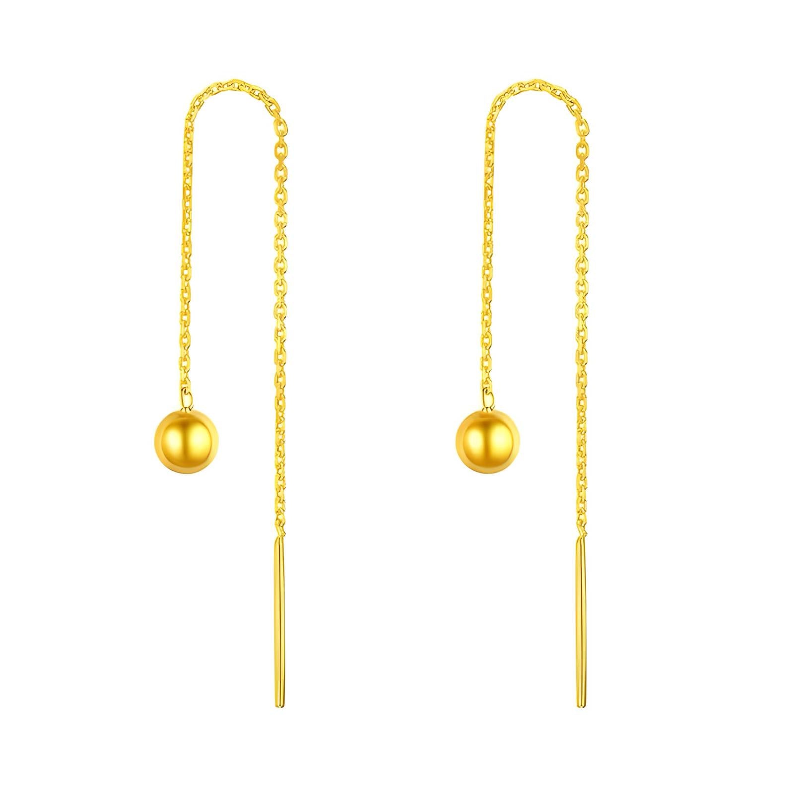 18K Gold Plated Stainless Steel Drop Earrings, Intensity - The Best Accessory