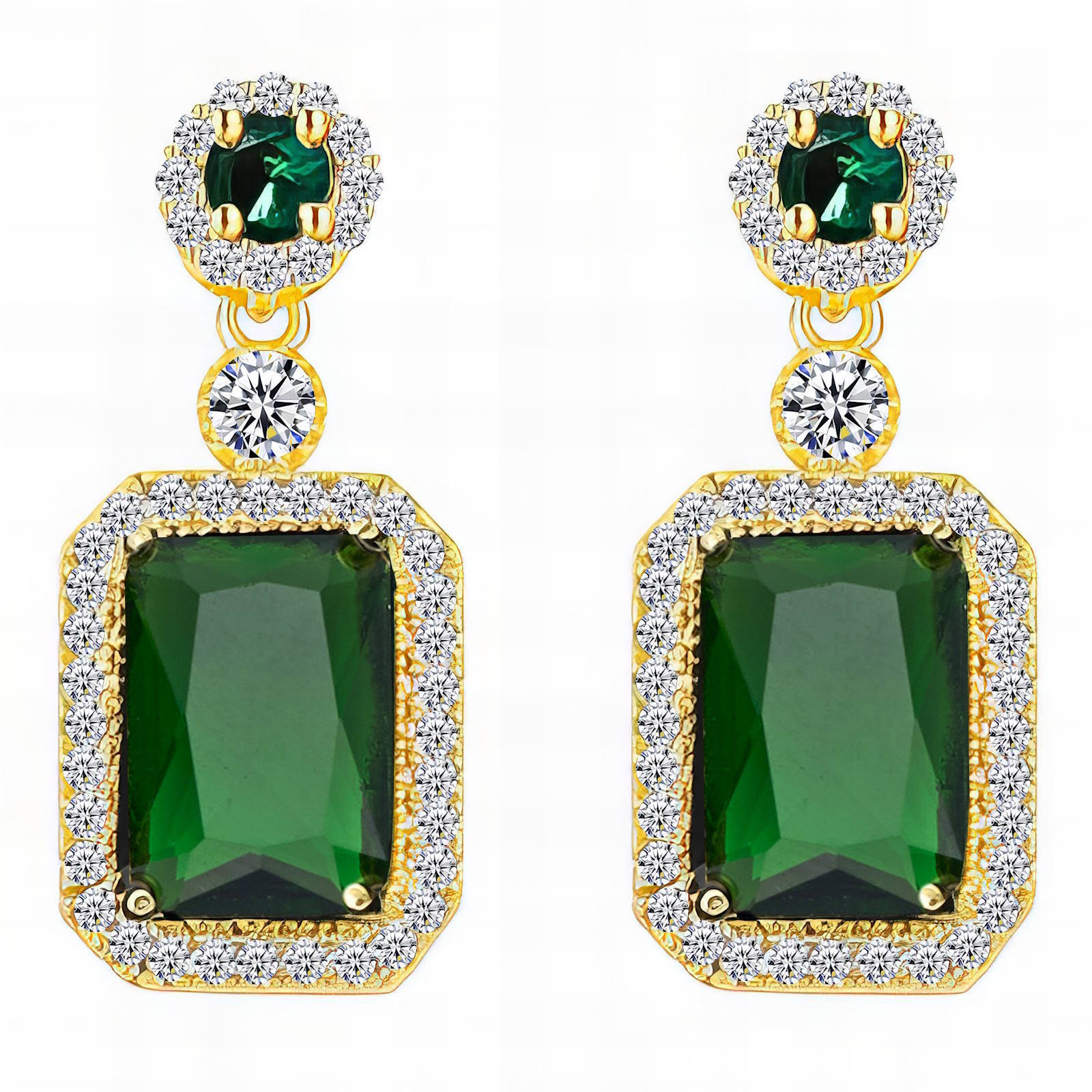 18K Gold Plated Stainless Steel Drop Earrings, Intensity - The Best Accessory