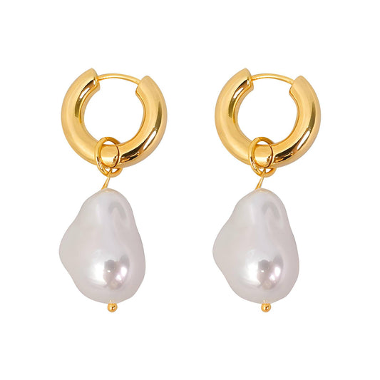18K Gold Plated Stainless Steel Drop Earrings, Intensity - The Best Accessory