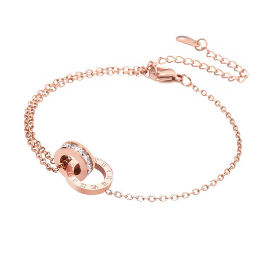 18K gold plated Stainless steel anklet, Intensity - The Best Accessory