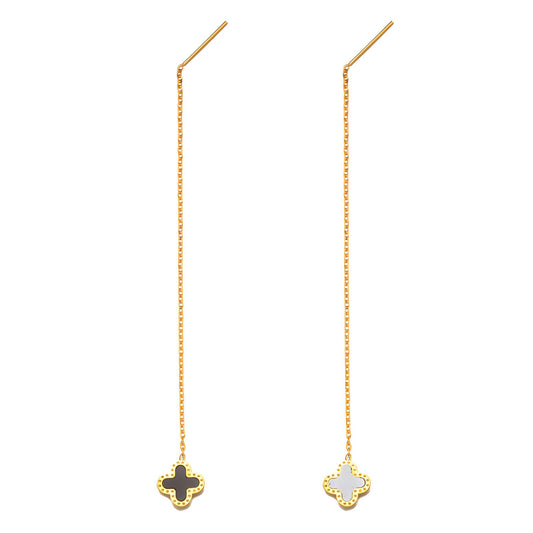 18K Gold Plated Stainless Steel Drop Earrings, Intensity - The Best Accessory