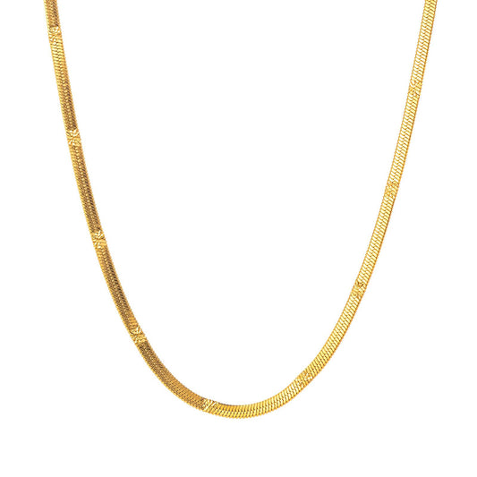 18K gold plated Stainless steel necklace, Intensity - The Best Accessory
