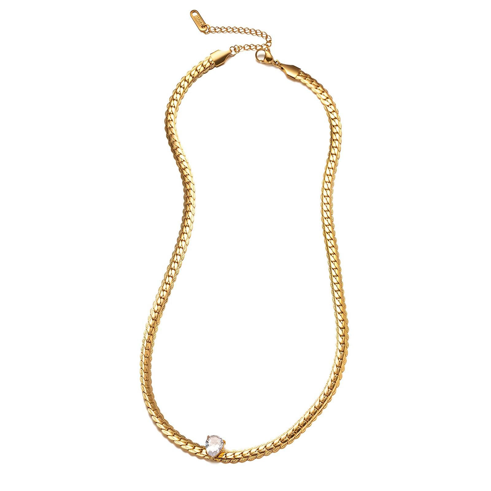 18K gold plated Stainless steel necklace, Intensity - The Best Accessory