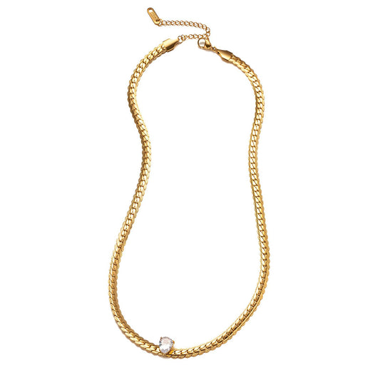 18K gold plated Stainless steel necklace, Intensity - The Best Accessory