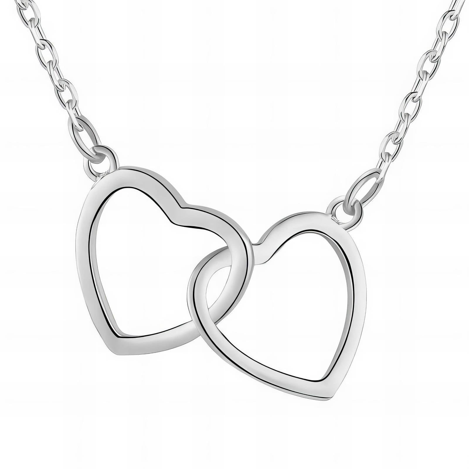 Stainless steel  Hearts necklace, Intensity - The Best Accessory