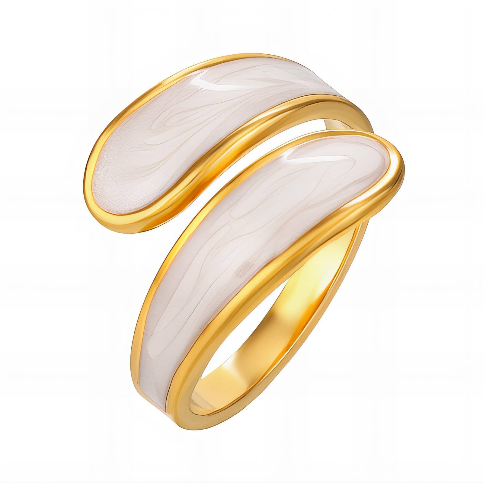 18K gold plated Stainless steel finger ring, Intensity - The Best Accessory