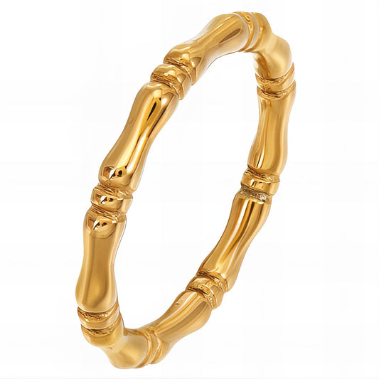 18K gold plated Stainless steel finger ring, Intensity - The Best Accessory