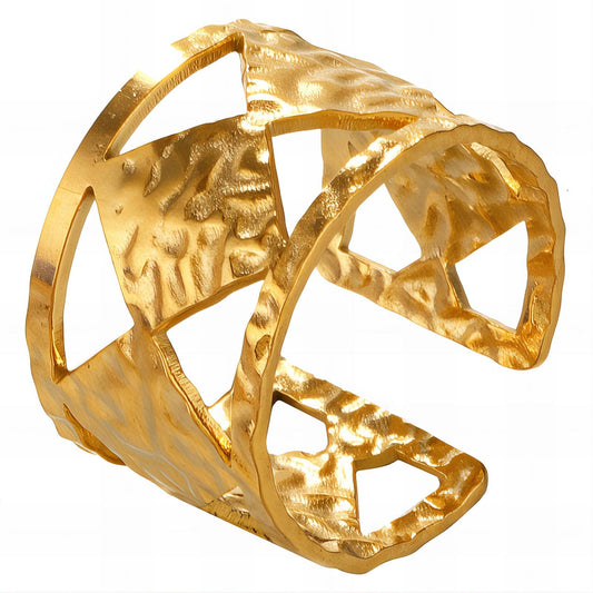 18K gold plated Stainless steel finger ring, Intensity - The Best Accessory