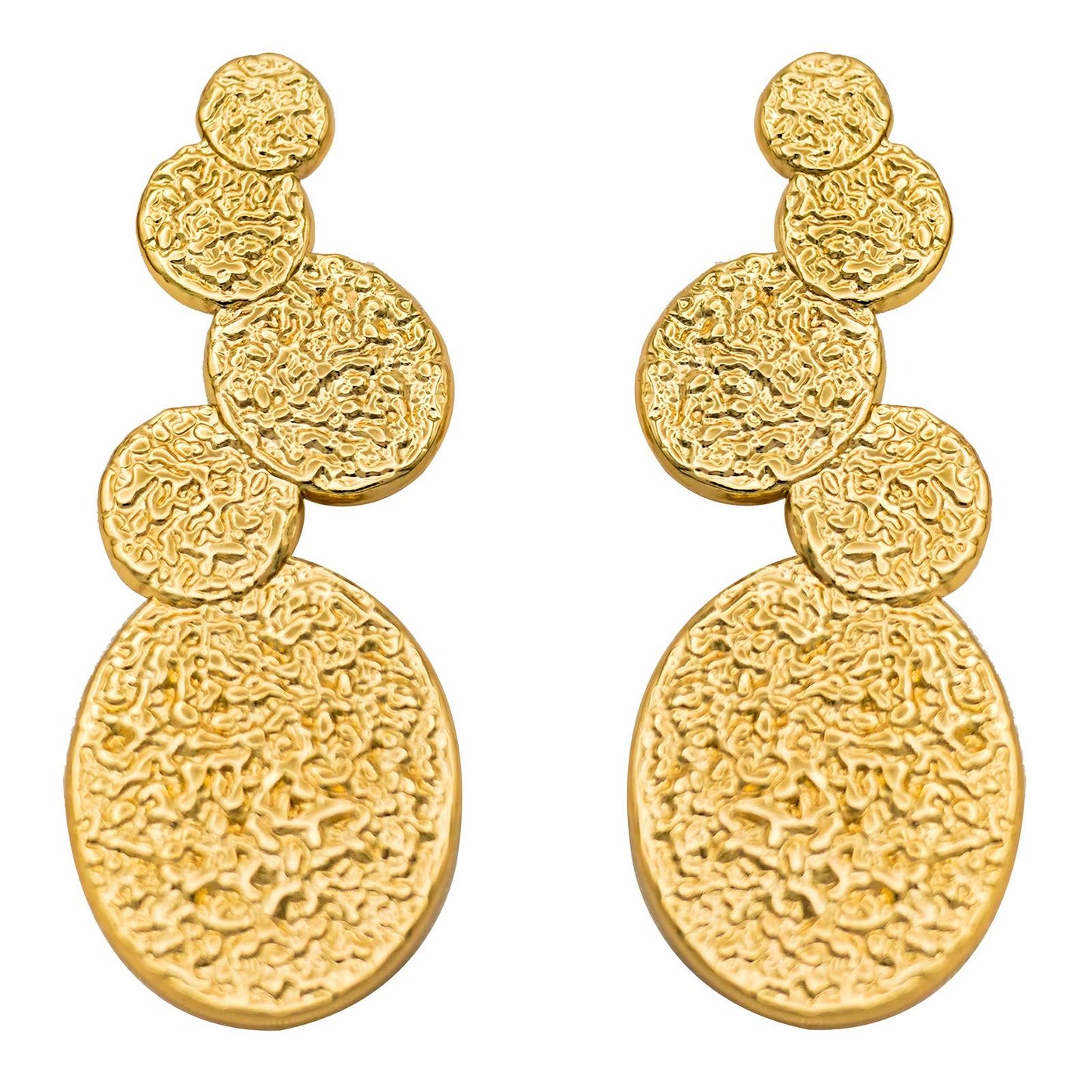 18K Gold Plated Stainless Steel Earrings, Intensity - The Best Accessory