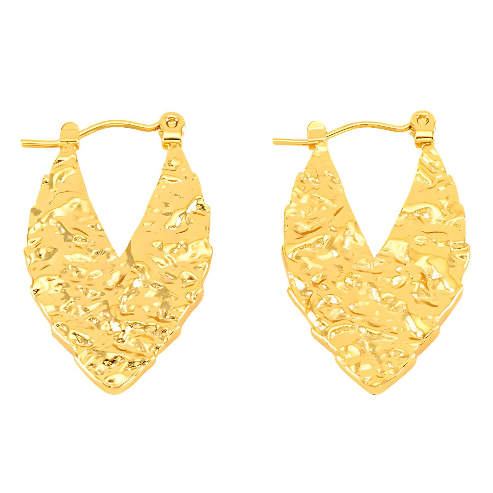 18K Gold Plated Stainless Steel Earrings, Intensity - The Best Accessory