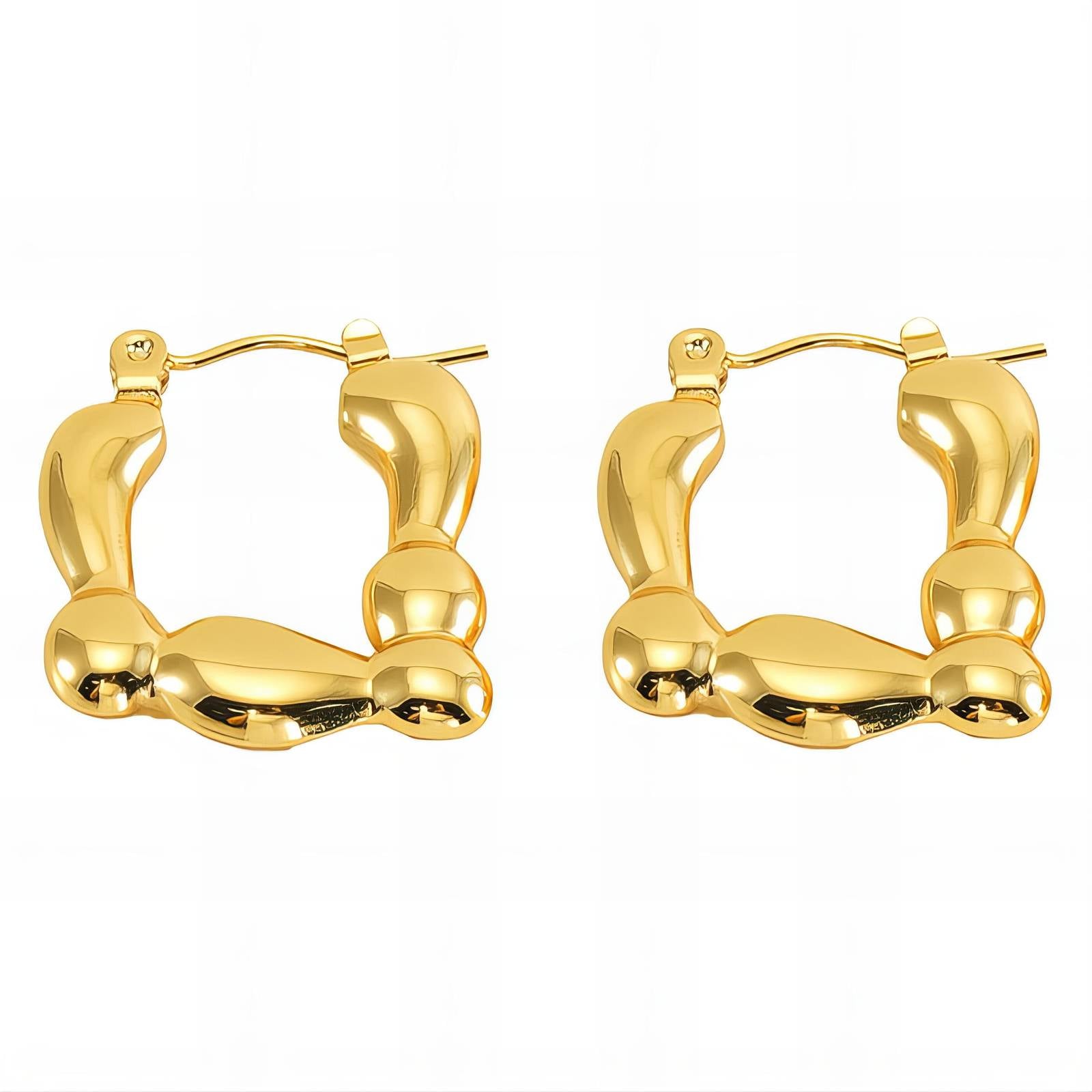 18K gold plated Stainless steel earrings, Intensity - The Best Accessory