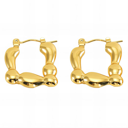 18K gold plated Stainless steel earrings, Intensity - The Best Accessory