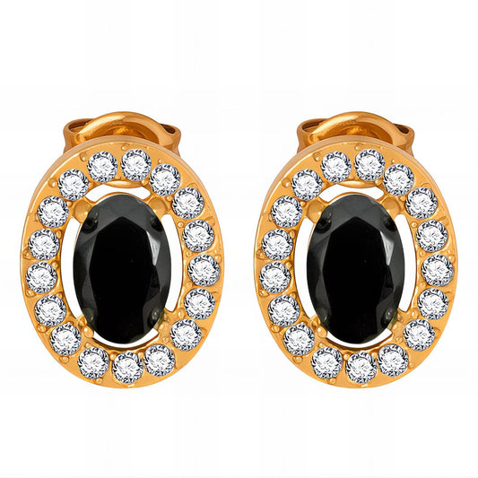 18K Gold Plated Stainless Steel Stud Earrings, Intensity - The Best Accessory
