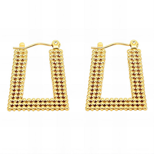 18K Gold Plated Stainless Steel  Earrings, Intensity - The Best Accessory