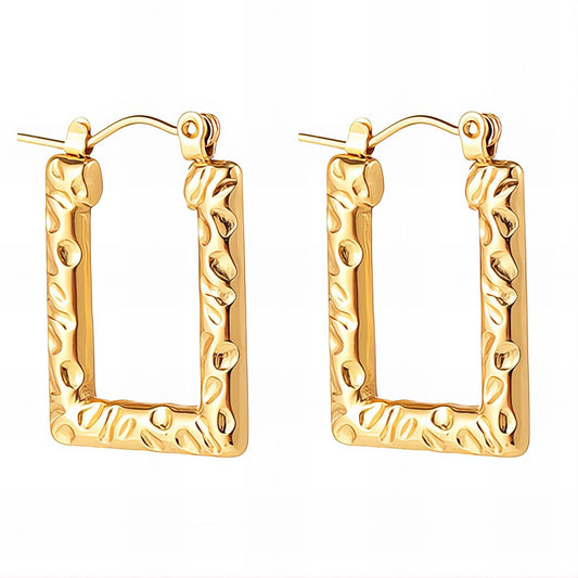 18K Gold Plated Stainless Steel Earrings, Intensity - The Best Accessory