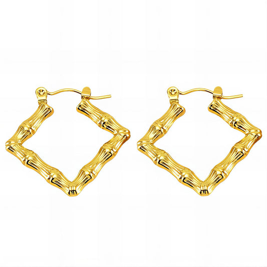 18K Gold Plated Stainless Steel Earrings, Intensity - The Best Accessory
