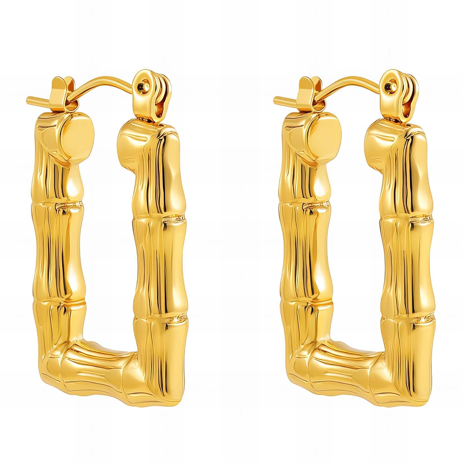 18K Gold Plated Stainless Steel Earrings, Intensity - The Best Accessory