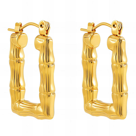 18K Gold Plated Stainless Steel Earrings, Intensity - The Best Accessory