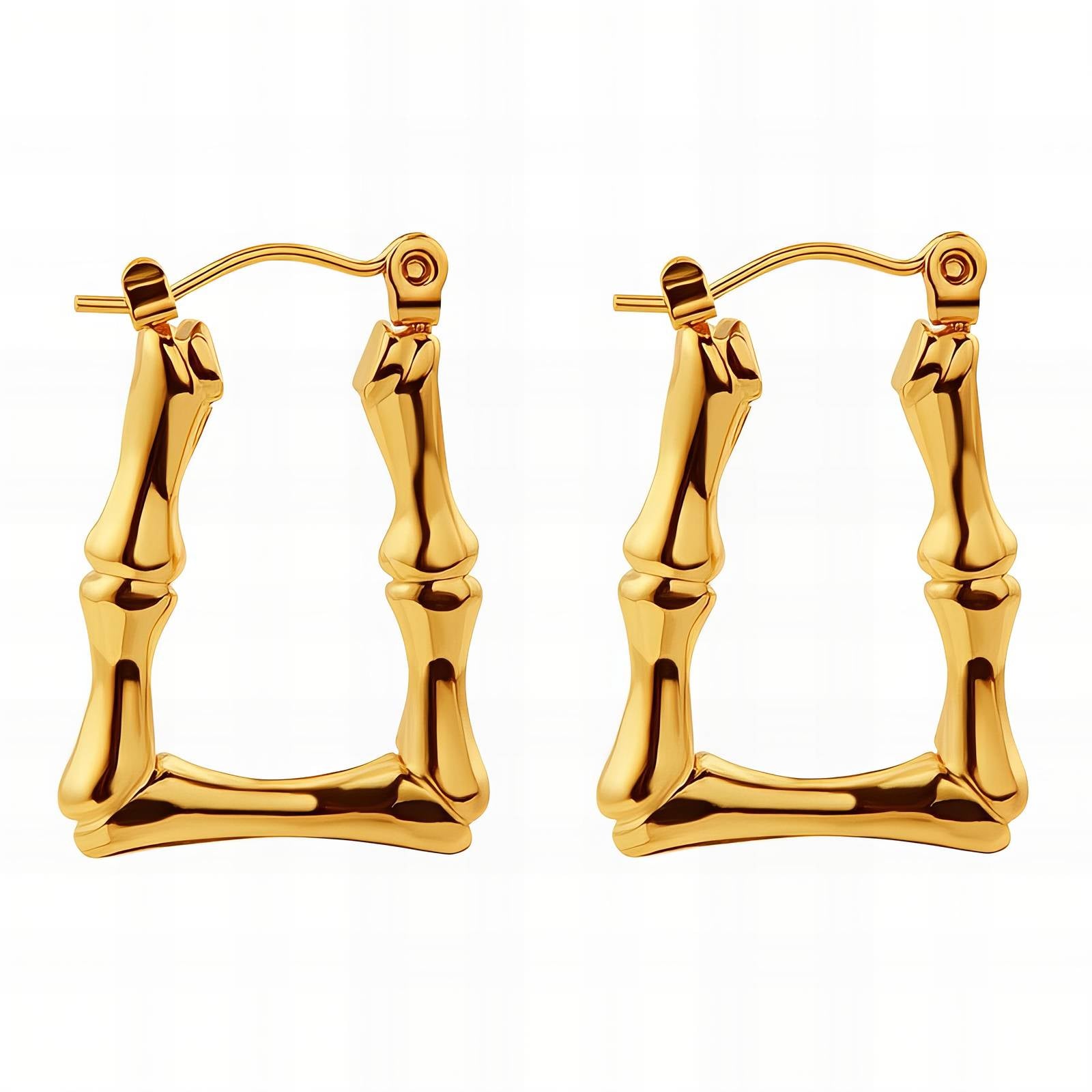 18K Gold Plated Stainless Steel Earrings, Intensity - The Best Accessory