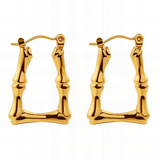 18K Gold Plated Stainless Steel Earrings, Intensity - The Best Accessory