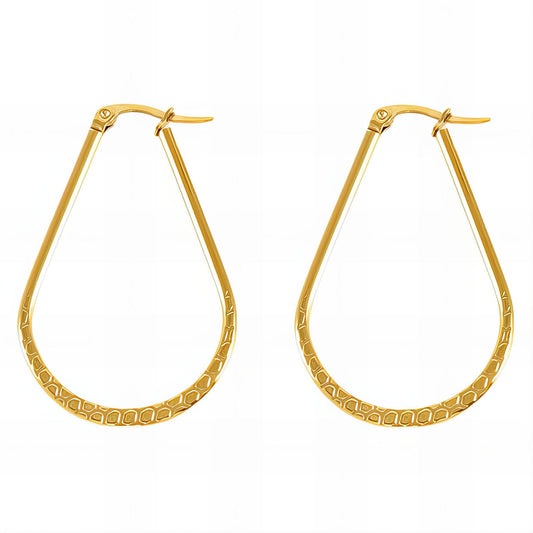 18K Gold Plated Stainless Steel Earrings, Intensity - The Best Accessory
