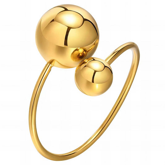 18K gold plated Stainless steel finger ring, Intensity - The Best Accessory