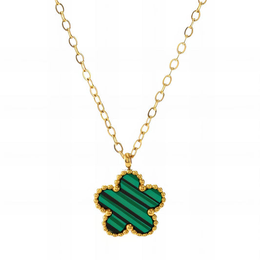 18K gold plated Stainless steel  Flower necklace, Intensity - The Best Accessory