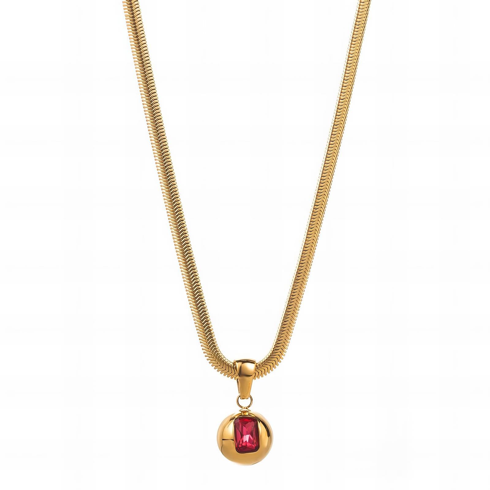 18K gold plated Stainless steel necklace, Intensity - The Best Accessory