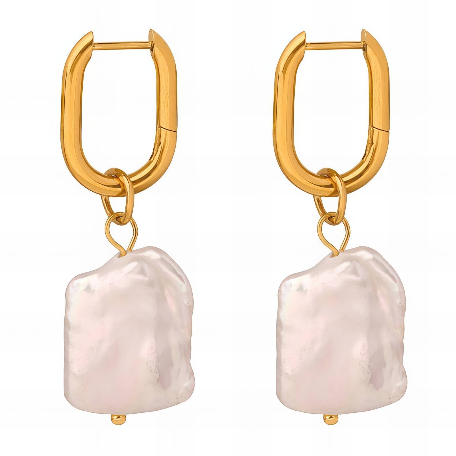 18K Gold Plated Stainless Steel Drop Earrings, Intensity - The Best Accessory