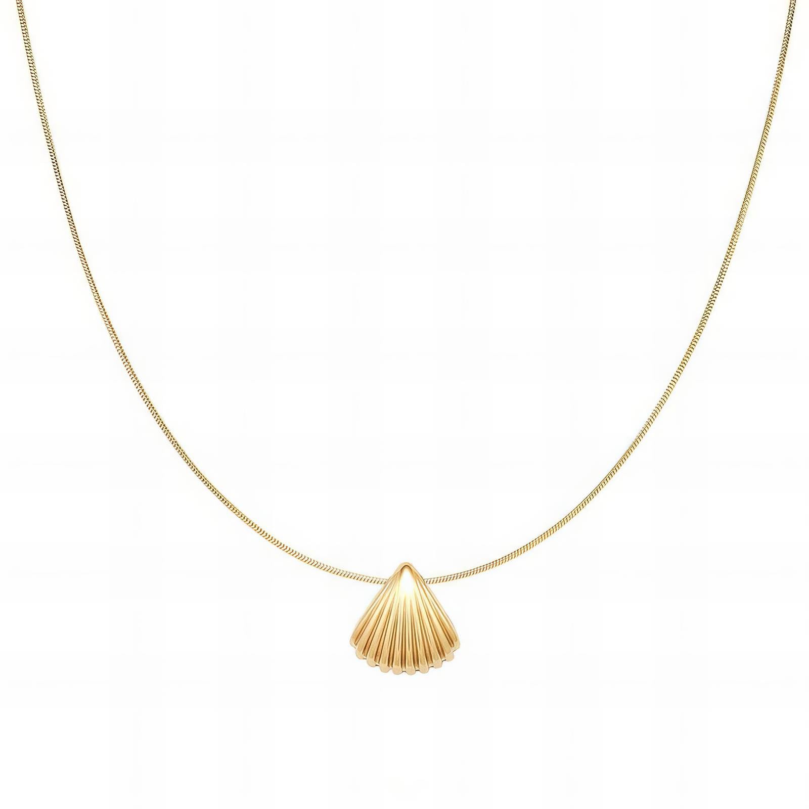 18K gold plated Stainless steel  seashell necklace, Intensity - The Best Accessory