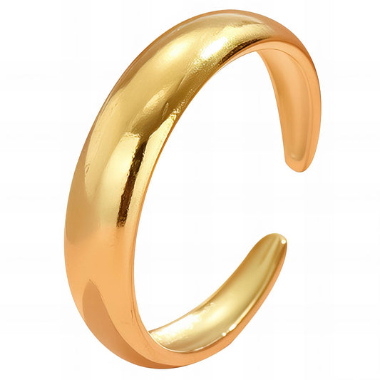18K gold plated Stainless steel finger ring, Intensity - The Best Accessory
