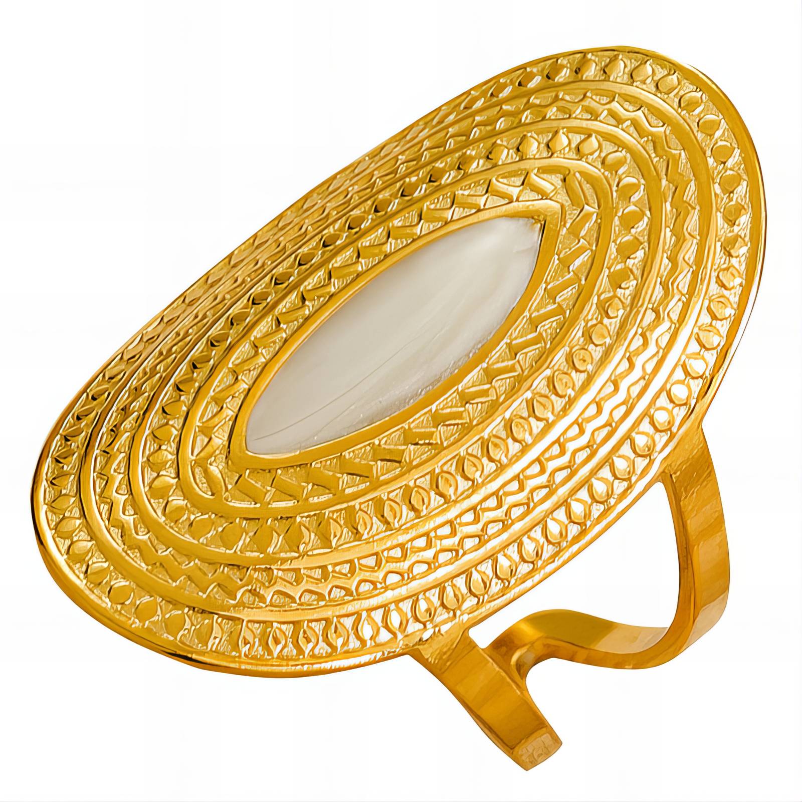 18K gold plated Stainless steel finger ring, Intensity - The Best Accessory