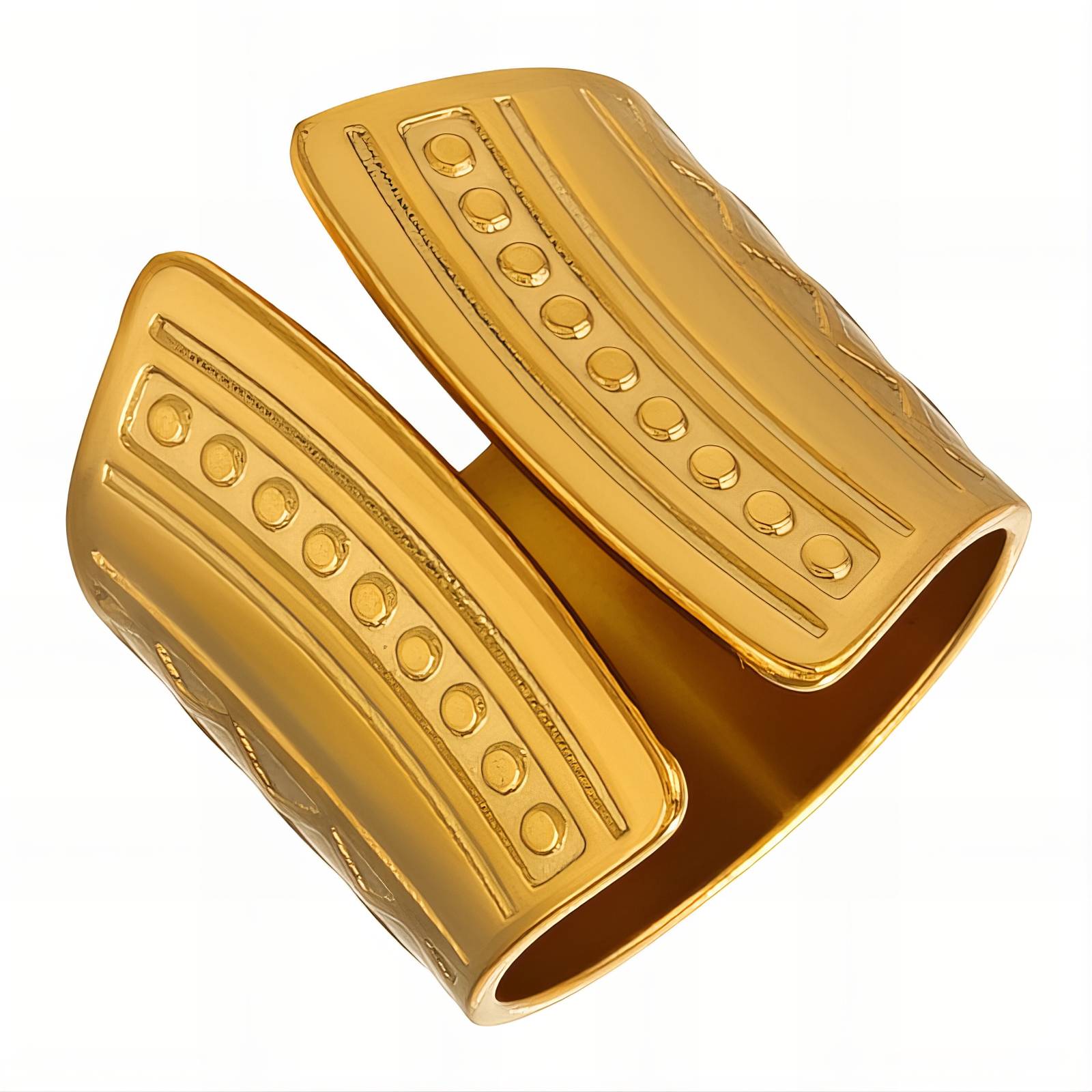 18K gold plated Stainless steel finger ring, Intensity - The Best Accessory