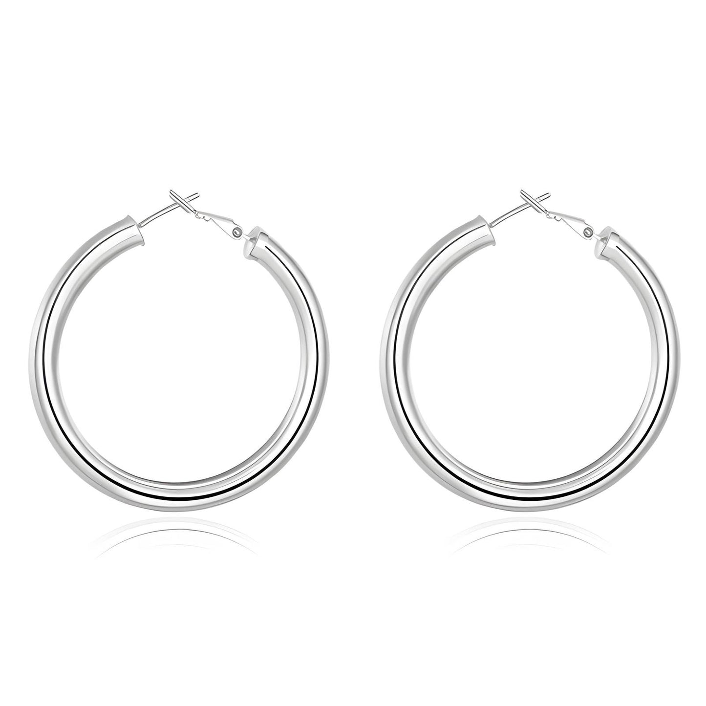 Stainless Steel Hoop  Earrings, Intensity