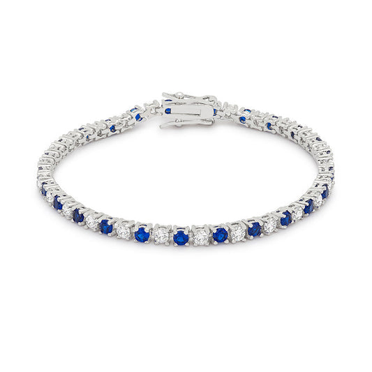 Sapphire Blue Cubic Zirconia Tennis Bracelet - The Best Accessory