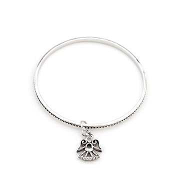 Solitaire Angel Charm Bangle - The Best Accessory