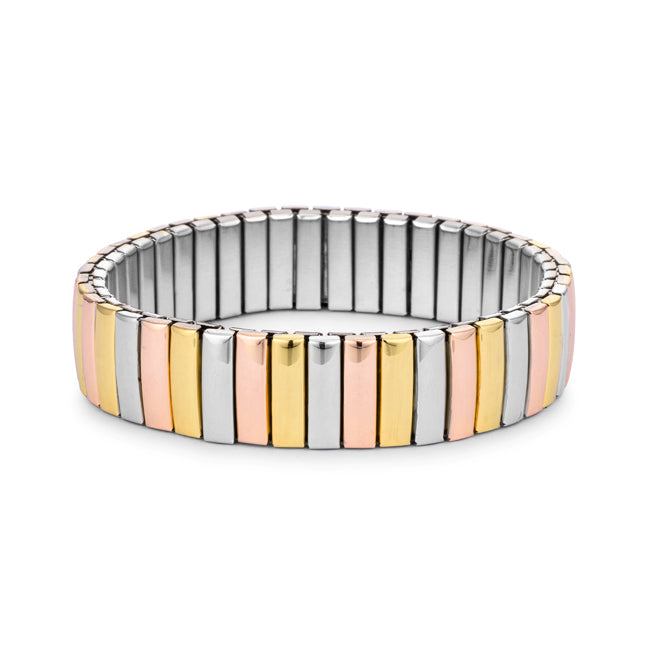 Tritone 14mm Stainless Steel Stretch Bracelet - The Best Accessory