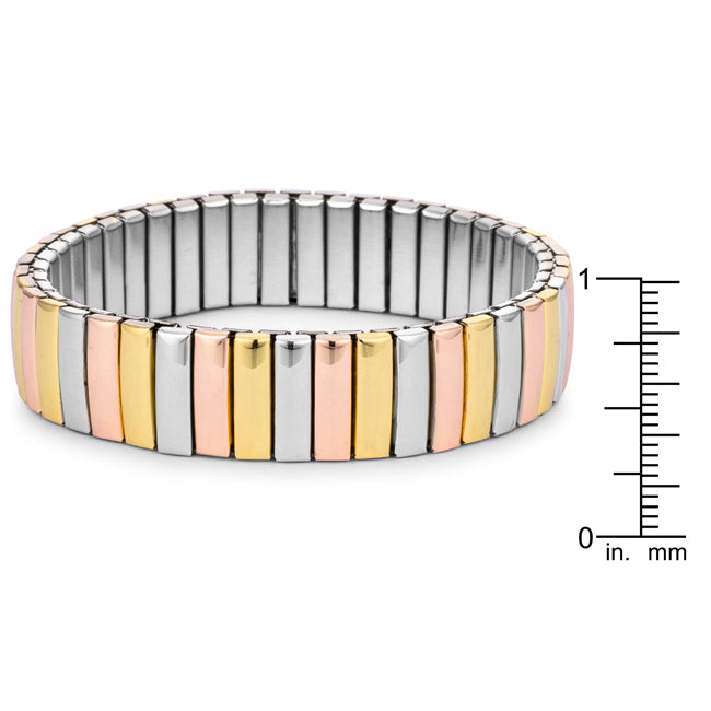 Tritone 14mm Stainless Steel Stretch Bracelet - The Best Accessory