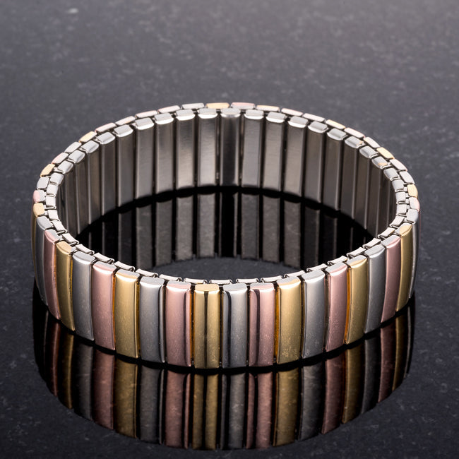 Tritone 14mm Stainless Steel Stretch Bracelet - The Best Accessory