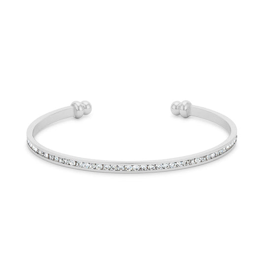 Channel-Set Clear Crystal Cuff - The Best Accessory